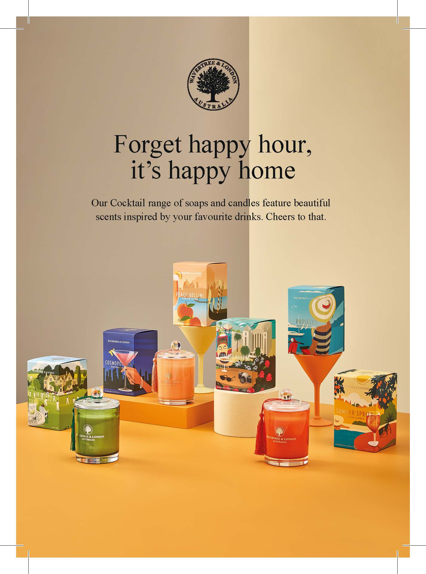 SHELF TALKER - Cocktail Range 'Forget Happy Hour, It's Happy Home'