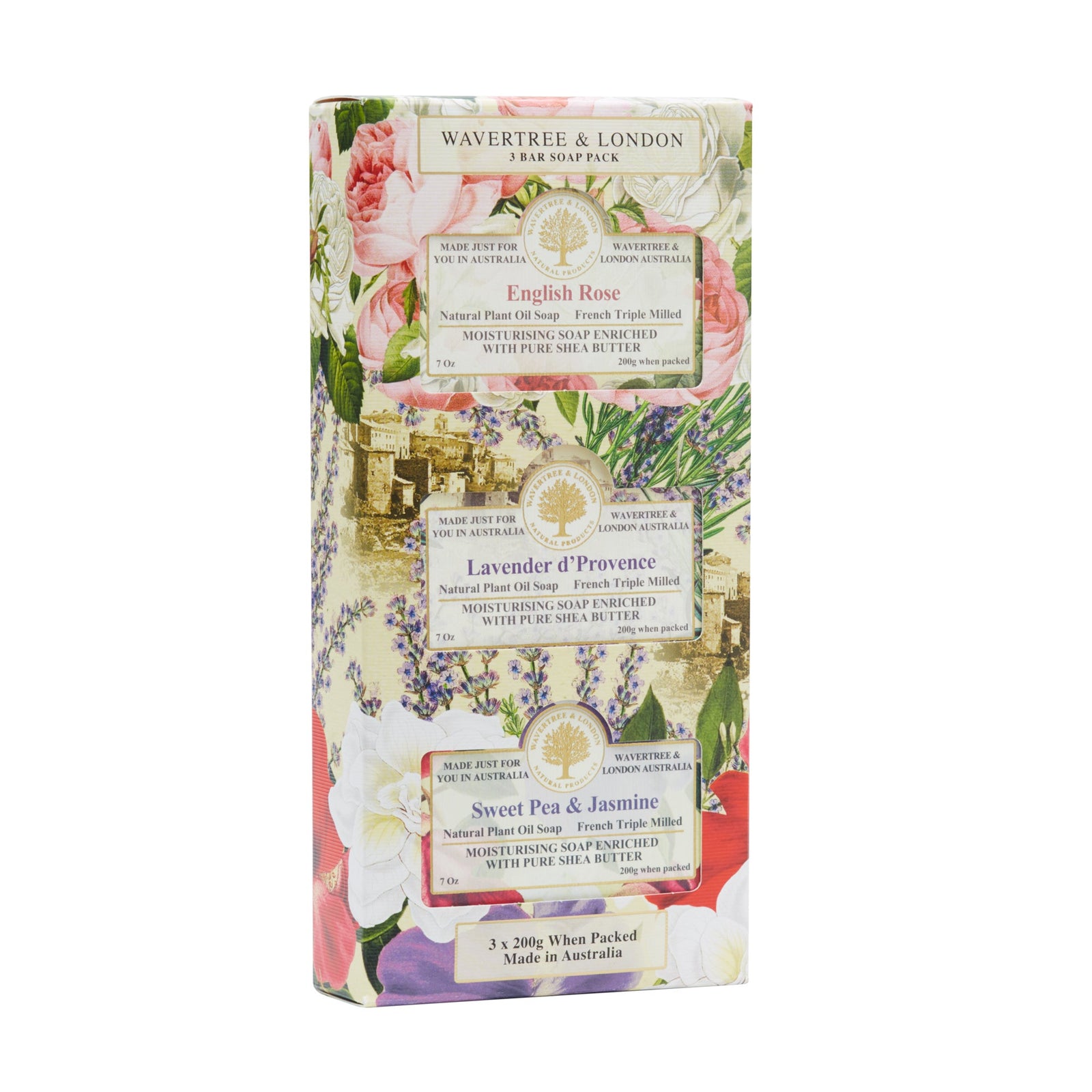 Trio Soap Gift Set English Rose Posie 200g x 8 sets
