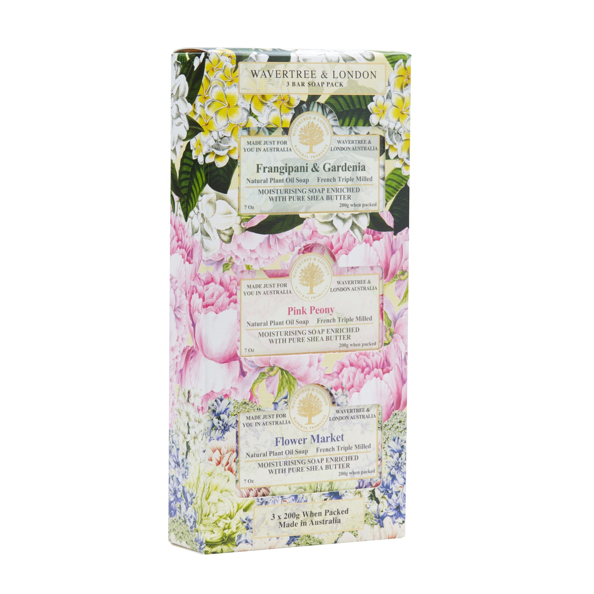Trio Soap Gift Set Frangipani Bouquet 200g x 8 sets