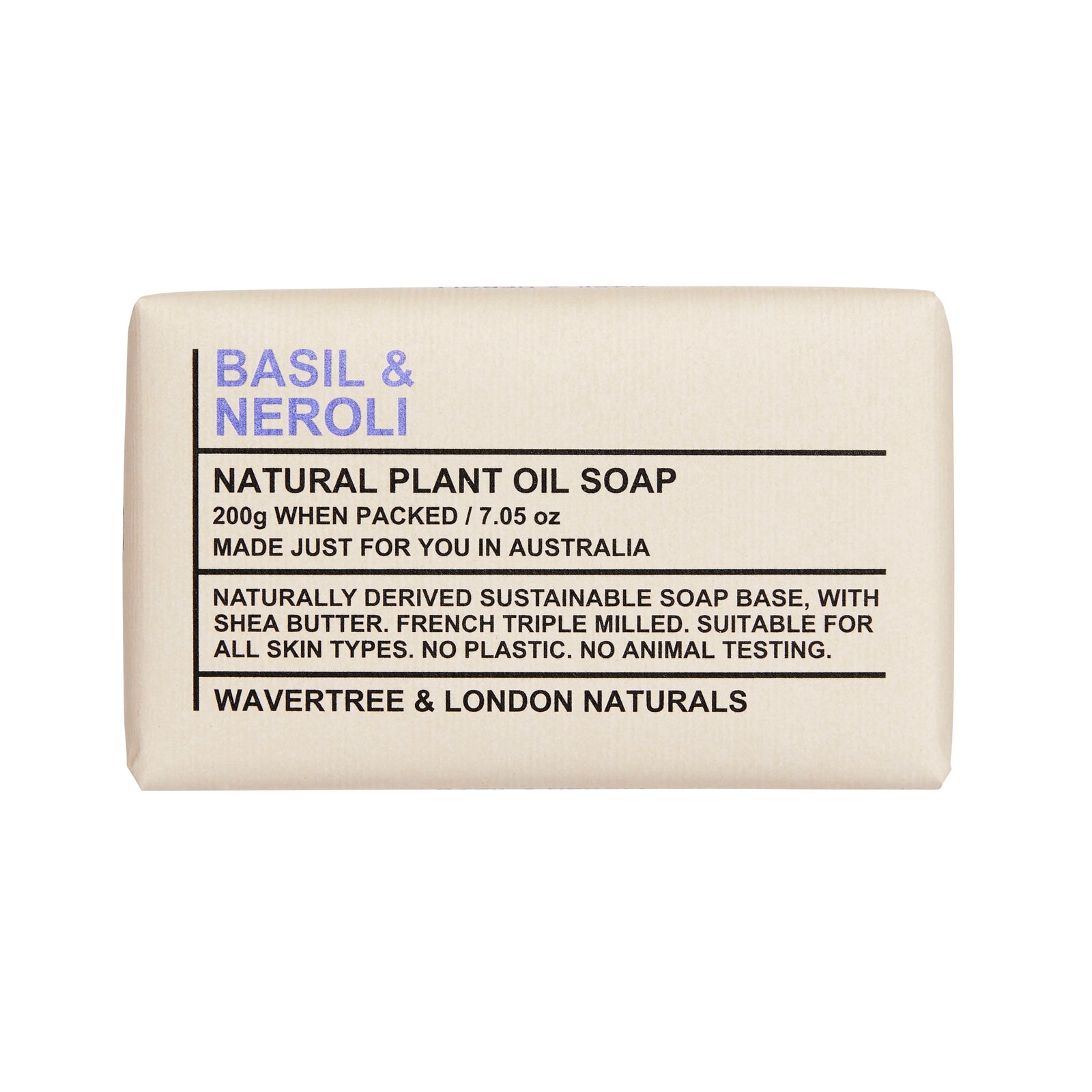 Basil & Neroli Soap Bar 200g