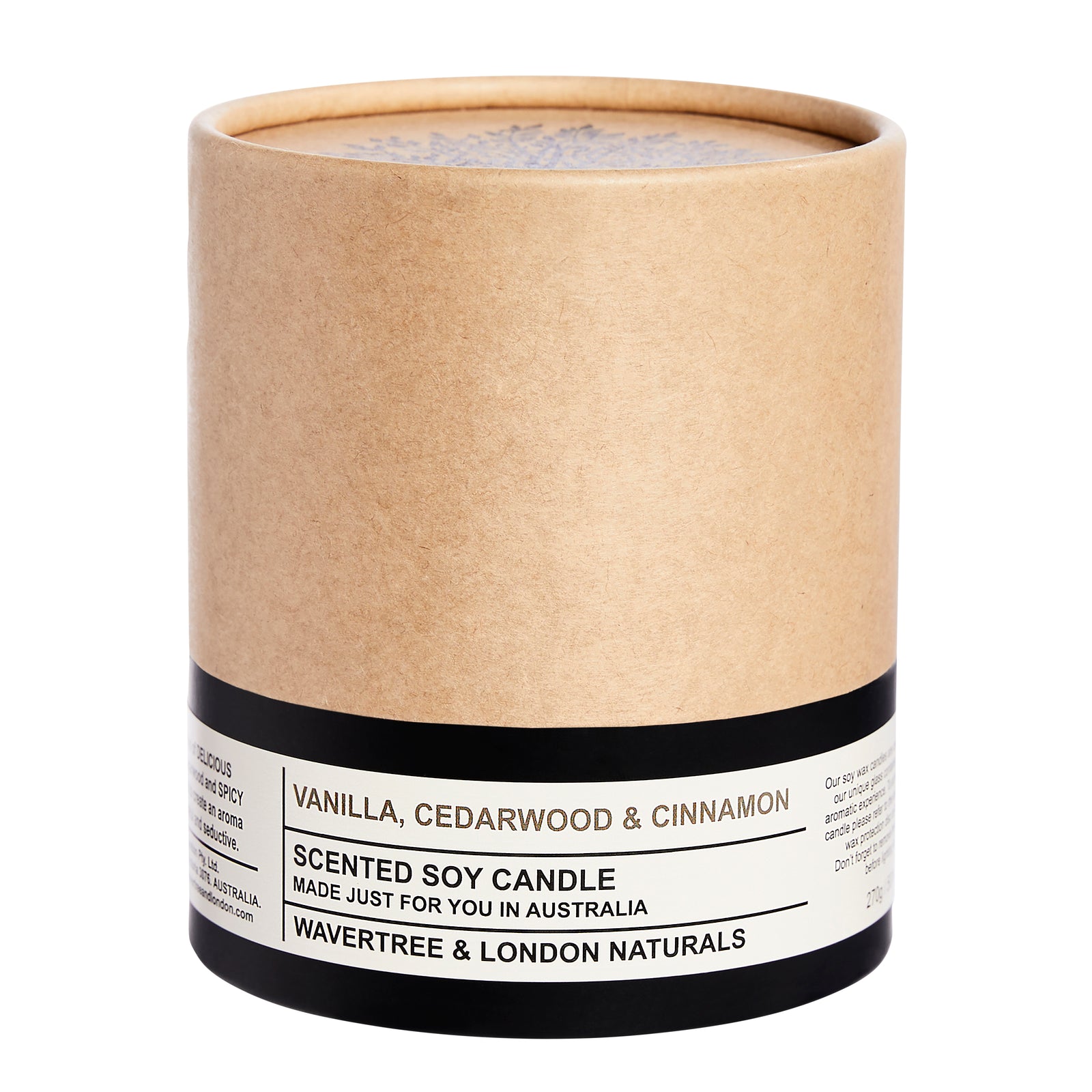 Vanilla, Cedarwood & Cinnamon Candle