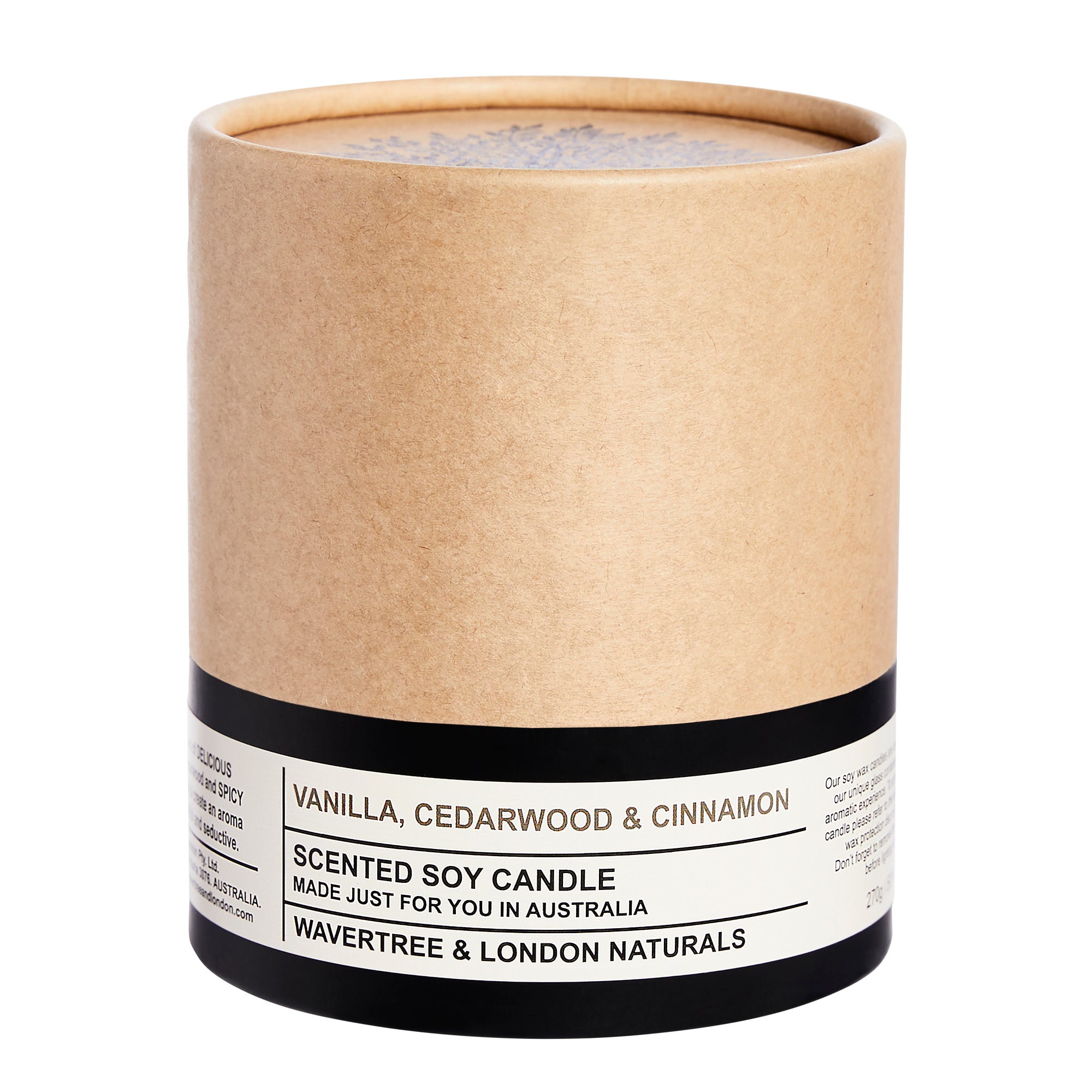 Vanilla, Cedarwood & Cinnamon Candle