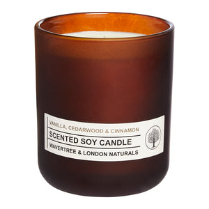 Vanilla, Cedarwood & Cinnamon Candle