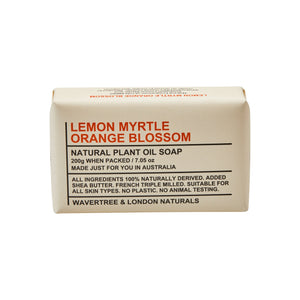 Lemon Myrtle and Orange Blossom Soap Bar carton 8x200g