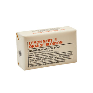 Lemon Myrtle and Orange Blossom Soap Bar carton 8x200g