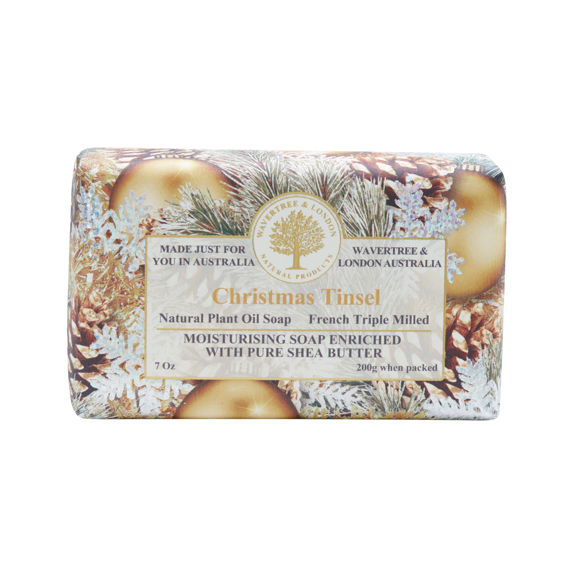 Christmas Tinsel Soap Bar 200g x 8
