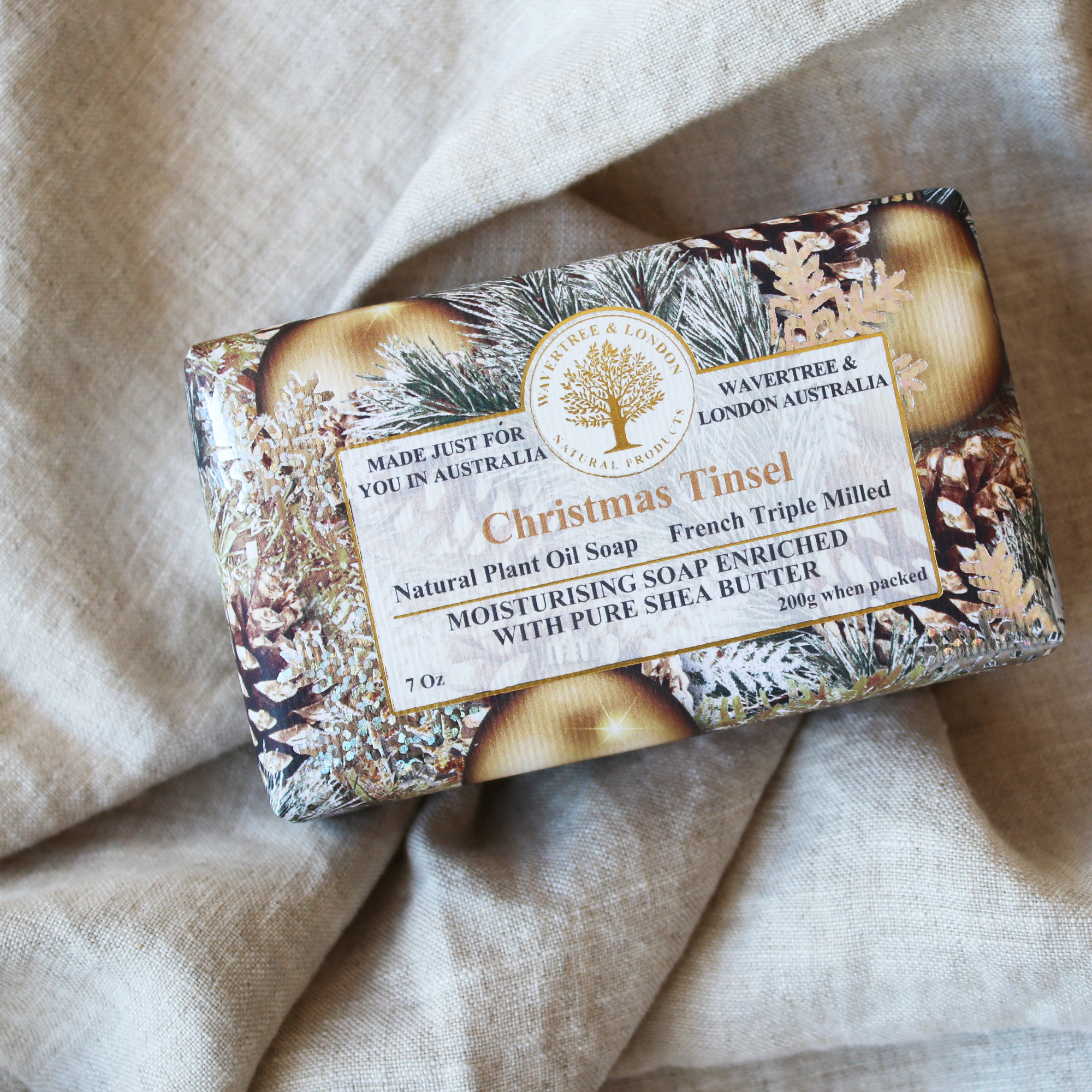 Christmas Tinsel Soap Bar 200g x 8
