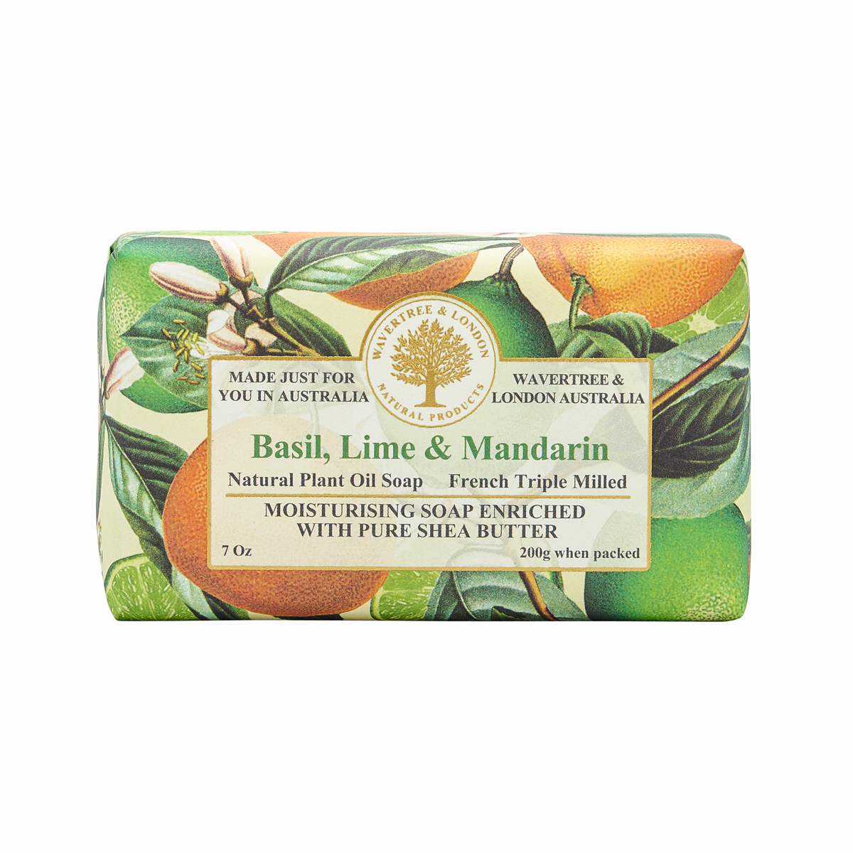 Basil Lime Mandarin Soap Bar Carton 200g x 8