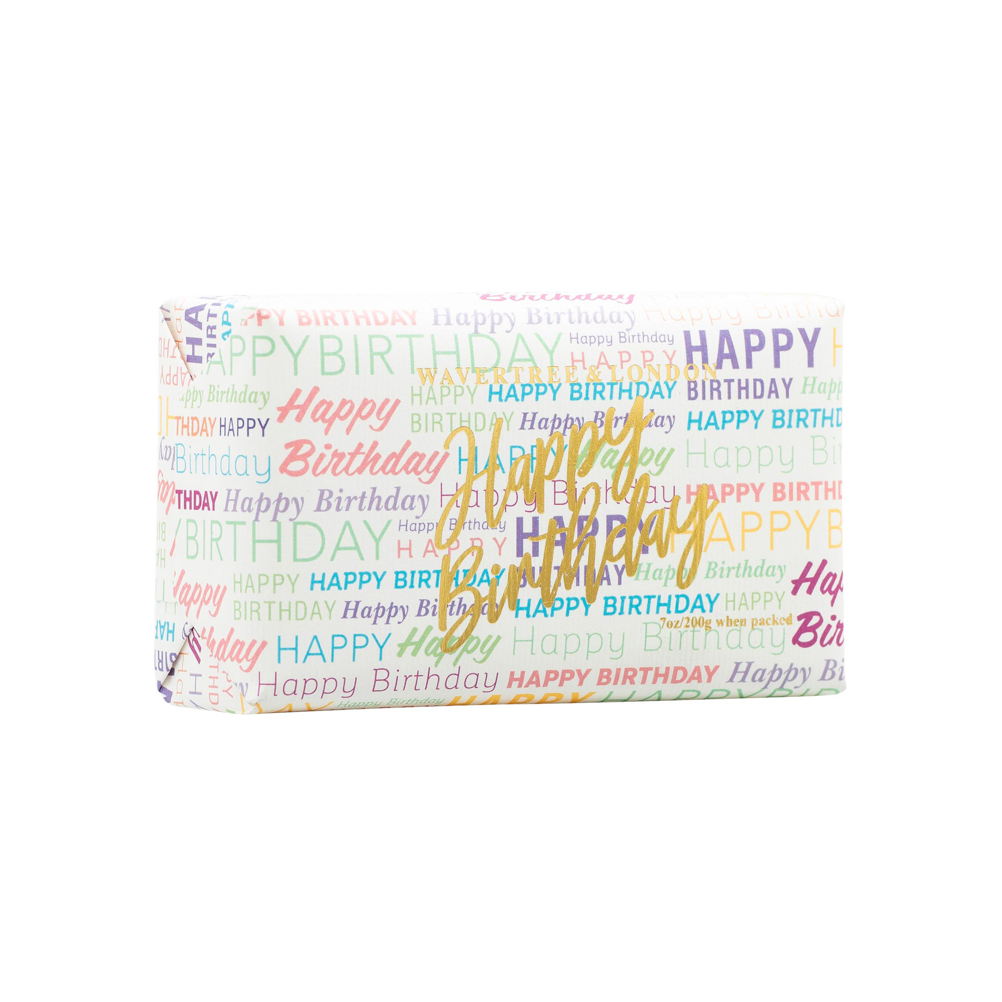 Happy Birthday Wrap - French Pear Fragrance Soap Bar Carton 8x200g