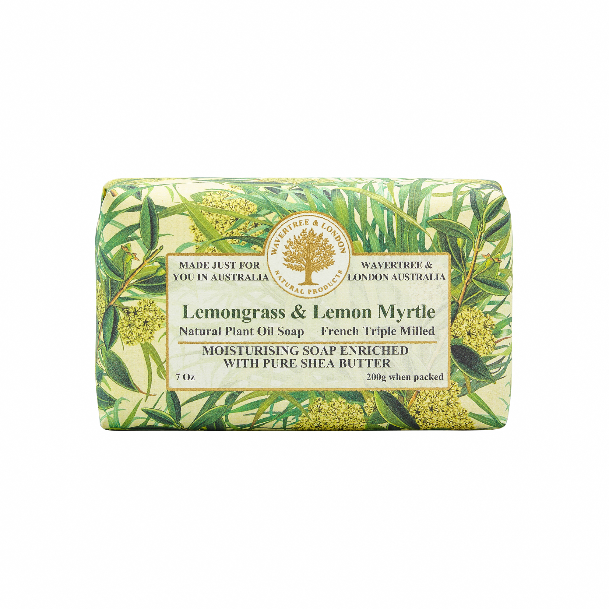 Lemongrass & Lemon Myrtle Soap Bar carton 8x200g