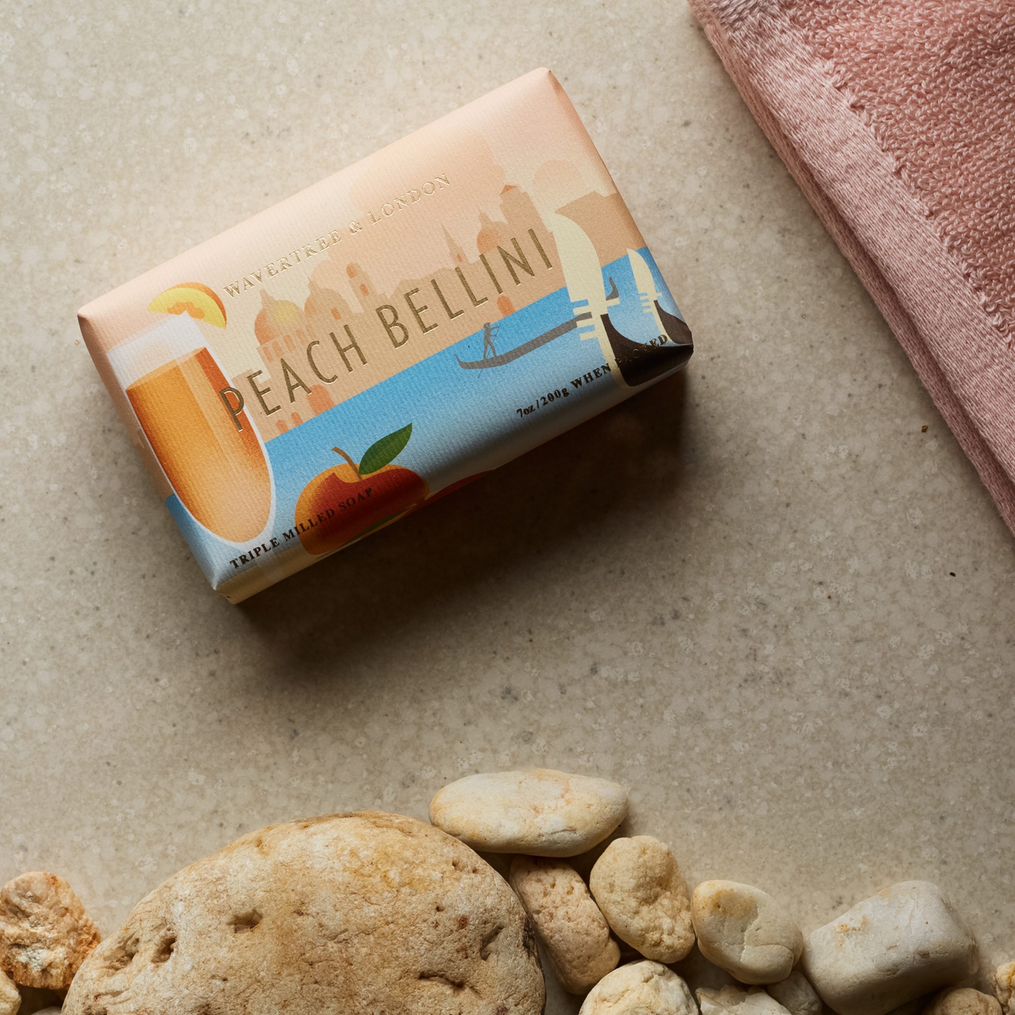 Peach Bellini Soap Bar 200g