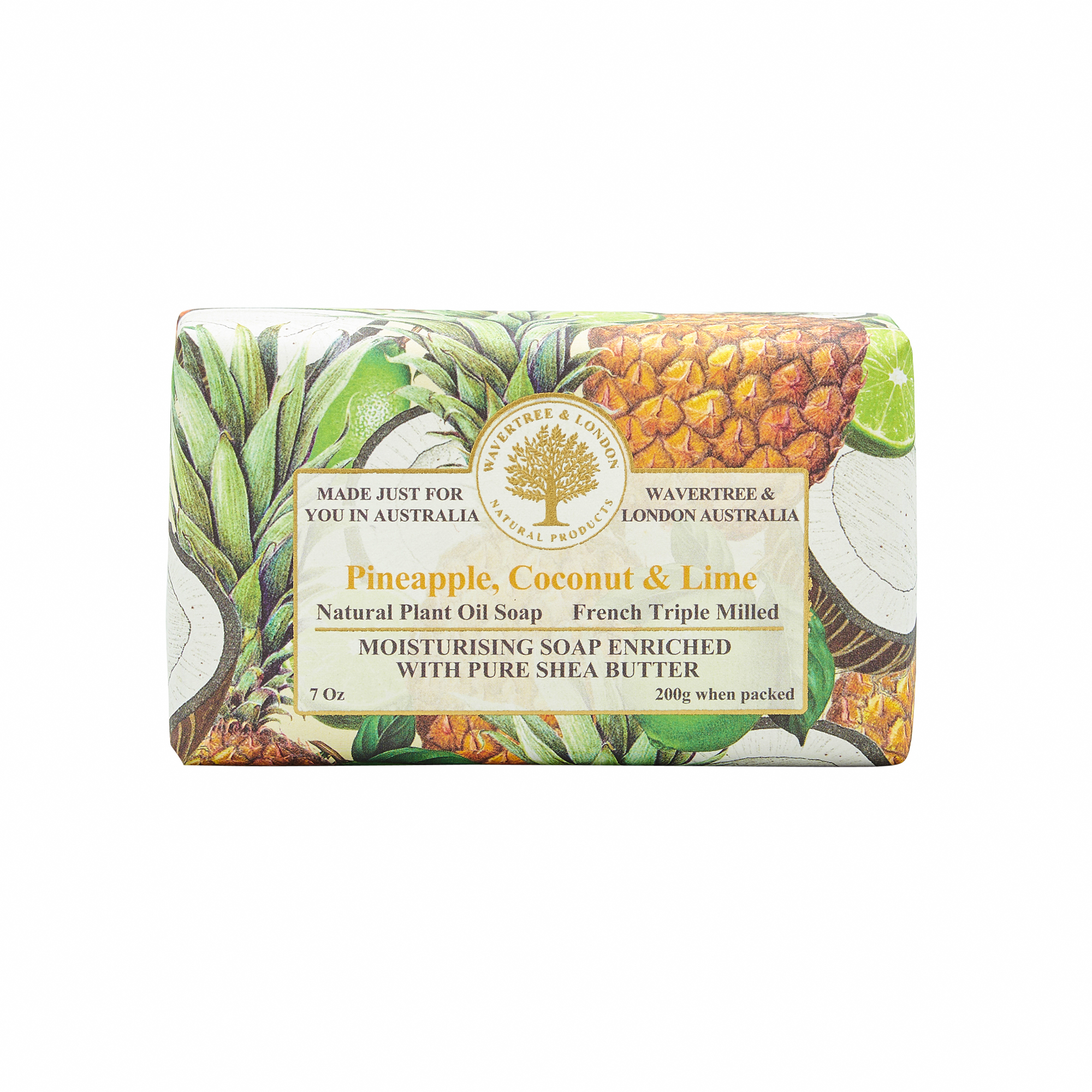 Pineapple, Coconut & Lime Soap Bar 200g